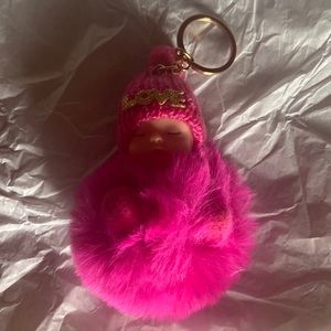 Baby fluff ball NIP keychain